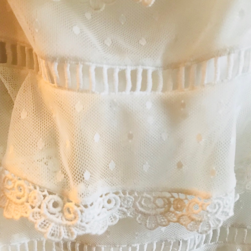 White Ruffle Dress - Picture 4 of 5